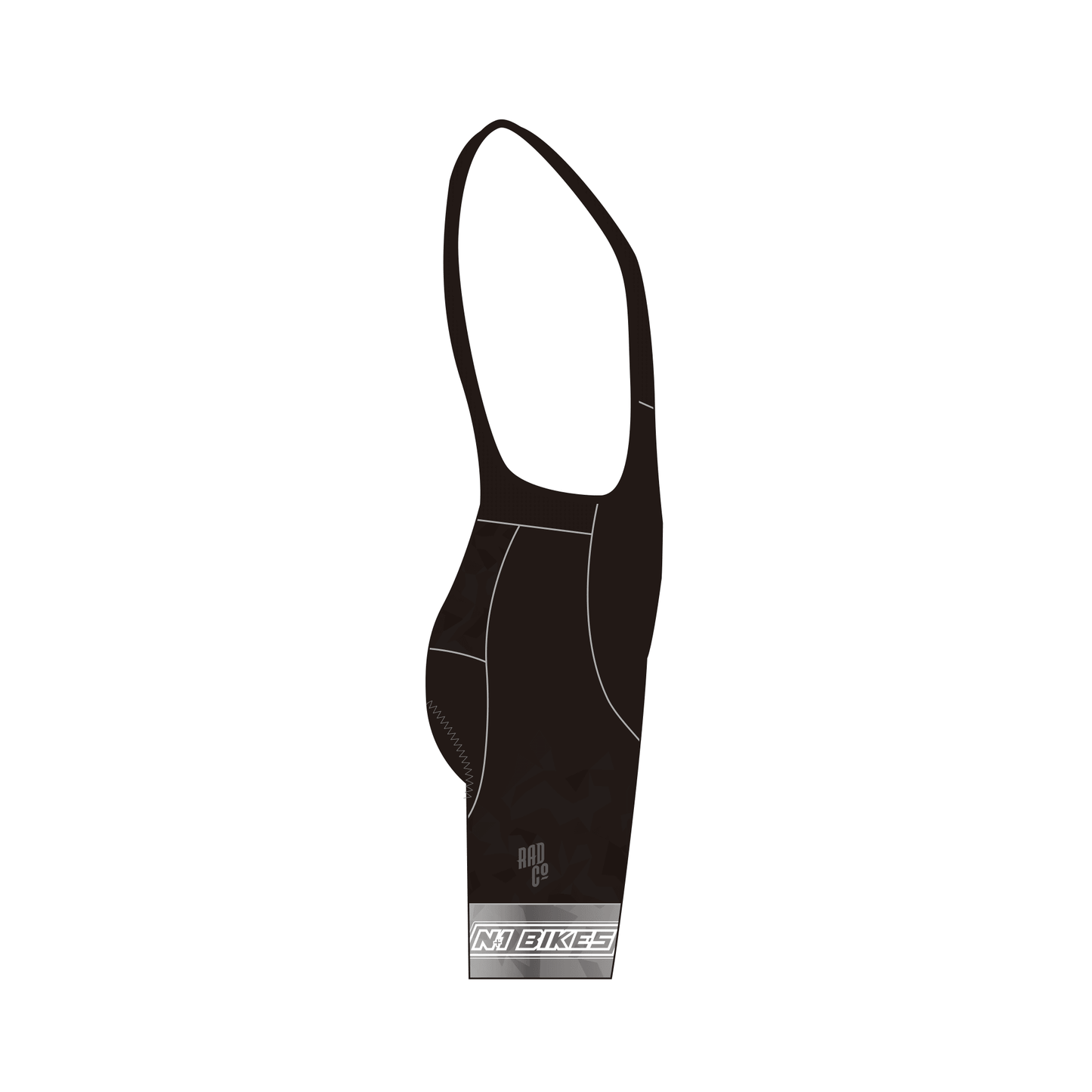 N+1 Race Team Bibs - BLACK