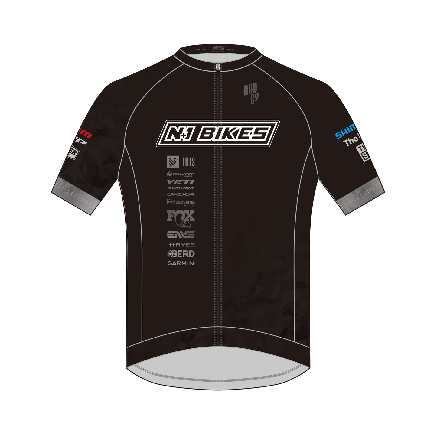 N+1 Race Team - Short Sleeve Deluxe Jersey - BLACK