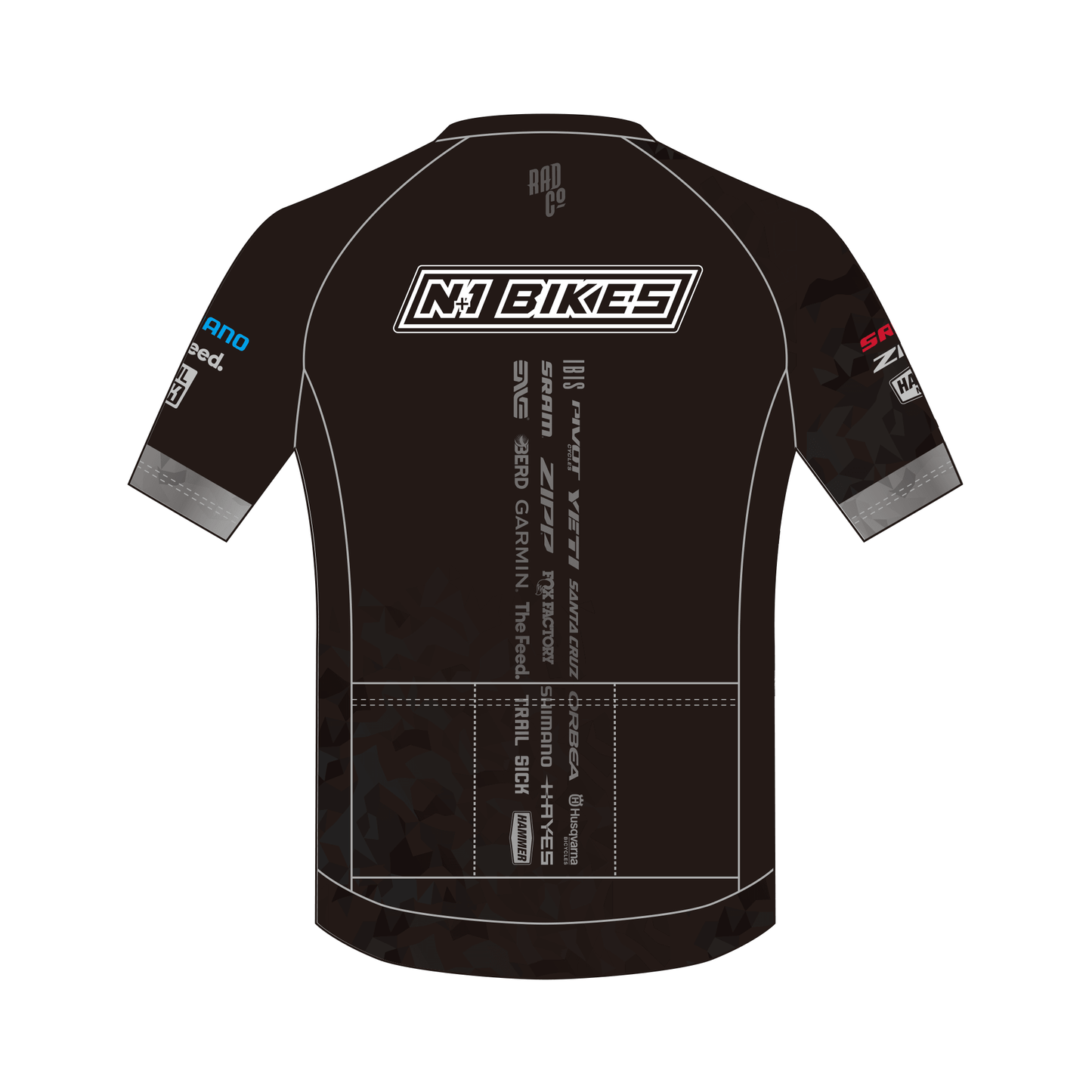N+1 Race Team - Short Sleeve Deluxe Jersey - BLACK