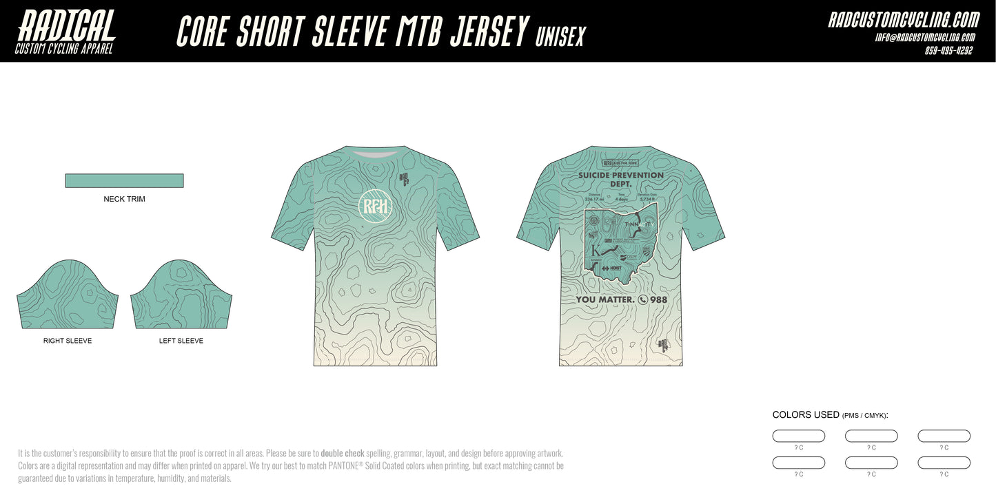 Ride for Hope - Short Sleeve MTB Jersey