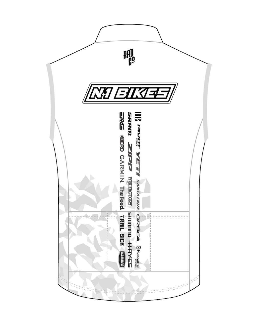 N+1 Race Team - Wind Vest - White