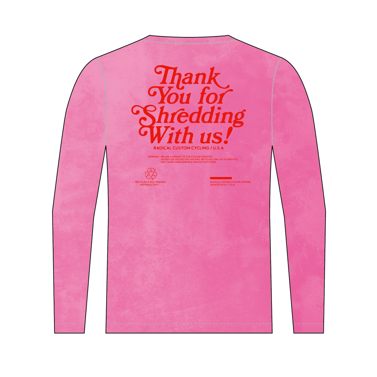 Thank You for Shredding - Long Sleeve MTB Jersey
