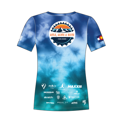 Girls Gears Beers - Short Sleeve Sleeve MTB Jersey