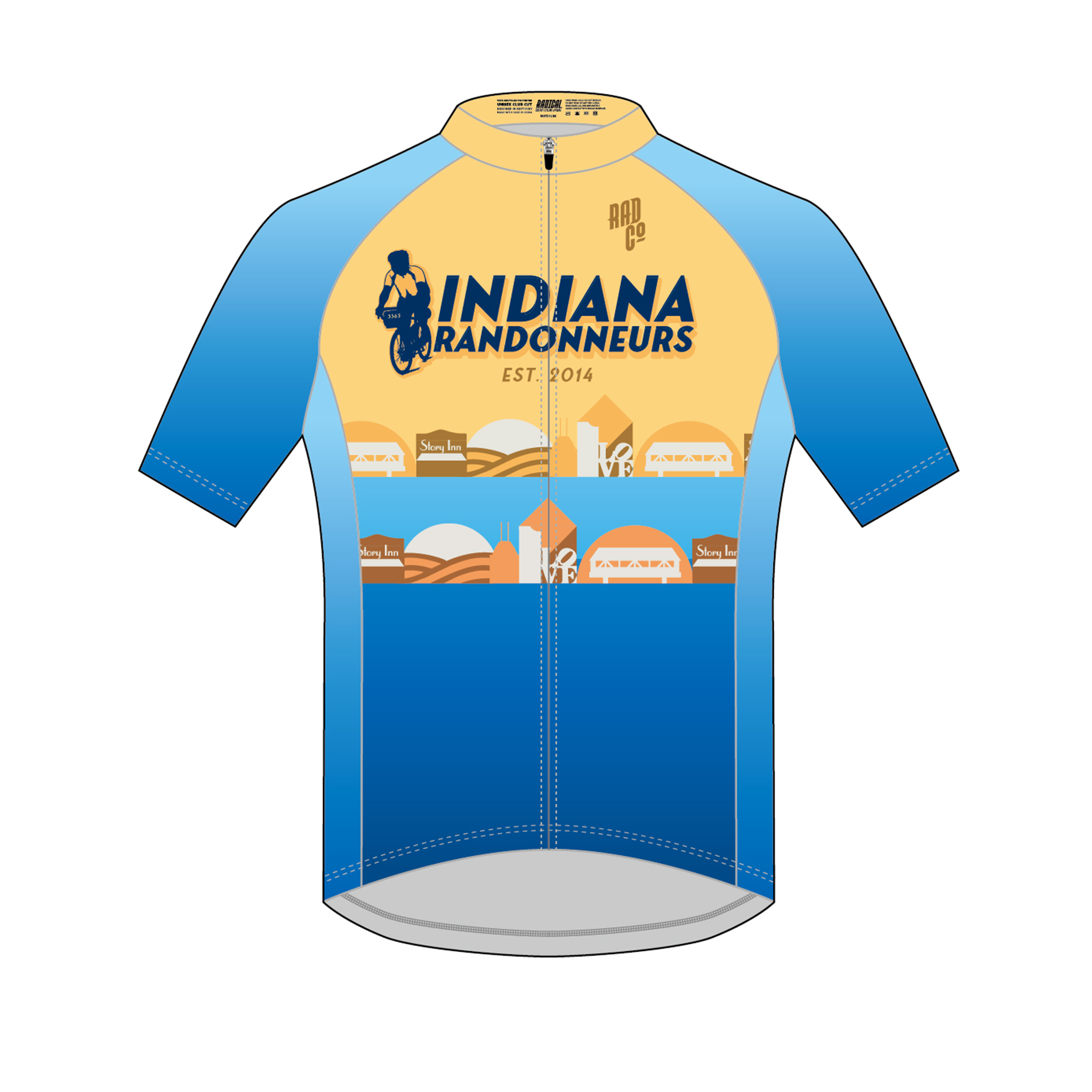 Indiana Randonners - Short Sleeve CORE Zip Jersey