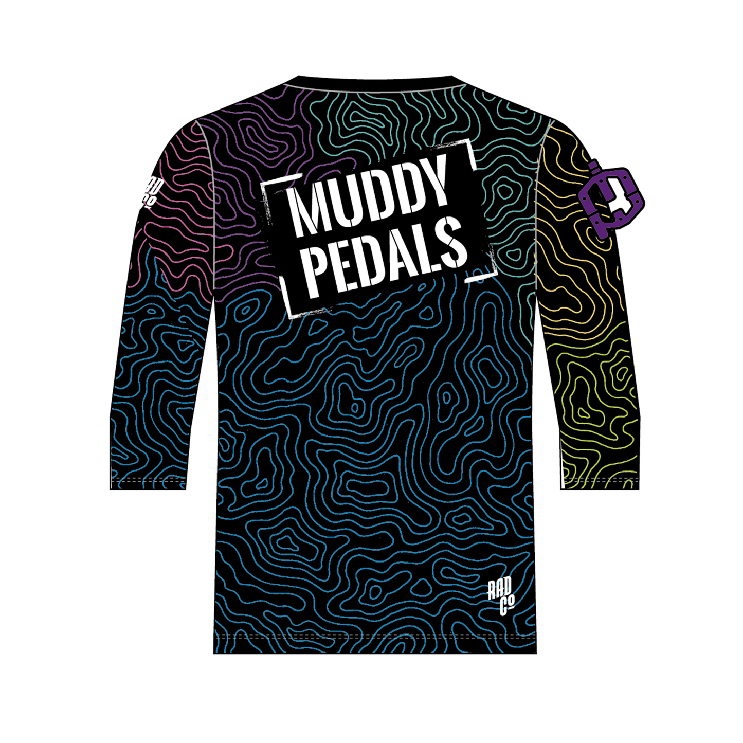 Muddy Pedals - 3/4 Sleeve MTB Jersey