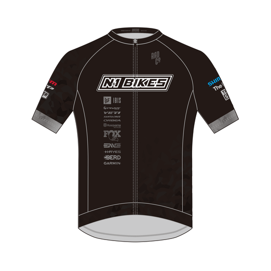 N+1 Race Team - Short Sleeve Deluxe Jersey - BLACK