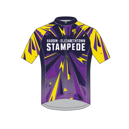 Hardin-Etown Stampede Short Sleeve Zip Jersey - Unisex