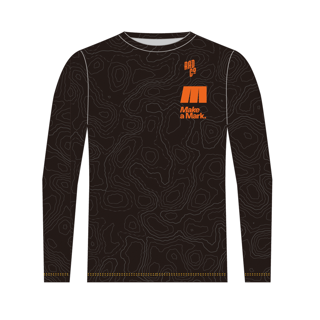 Emboss - Long Sleeve MTB Jersey - Black
