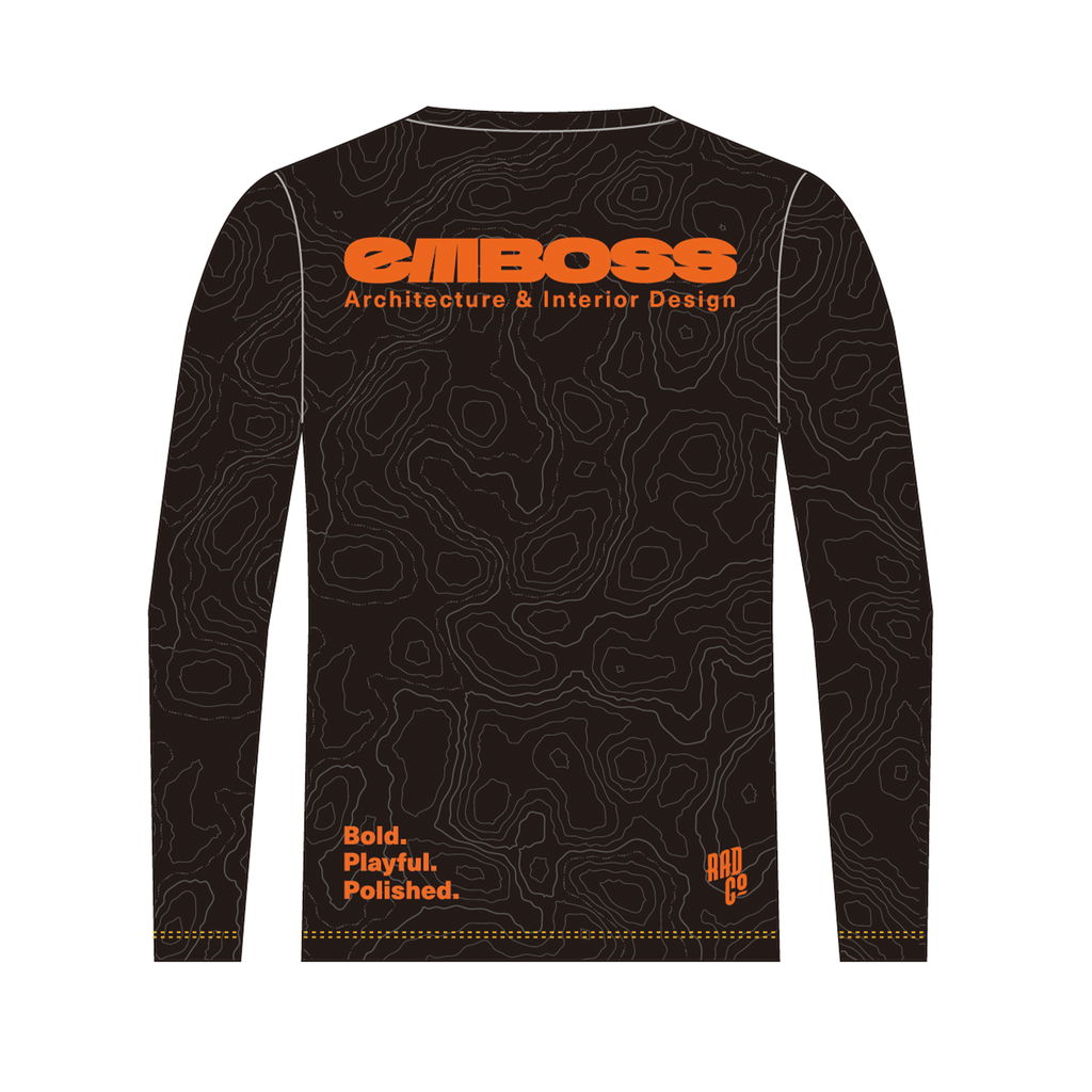Emboss - Long Sleeve MTB Jersey - Black