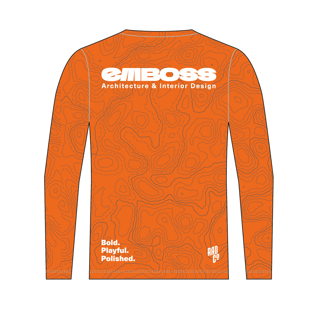 Emboss - Long Sleeve MTB Jersey - Orange