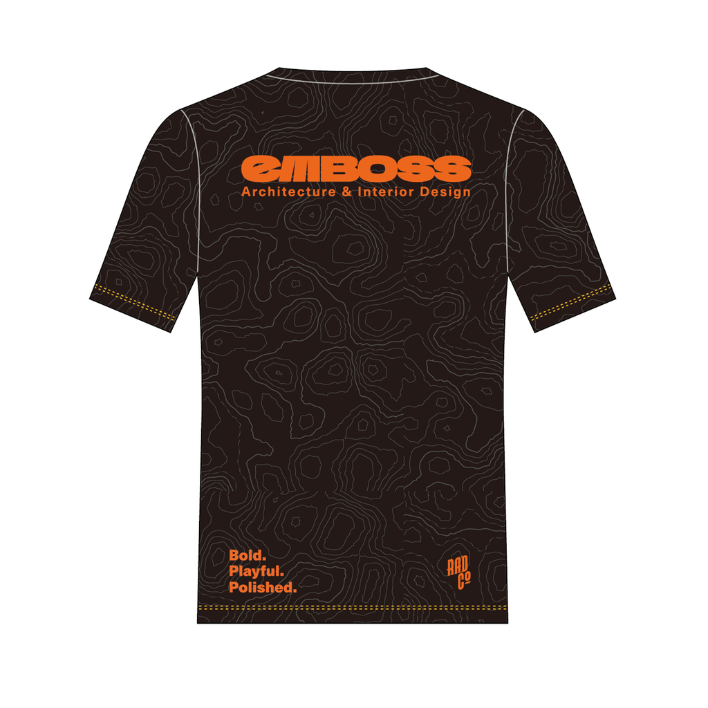 Emboss - Short Sleeve MTB Jersey - Black
