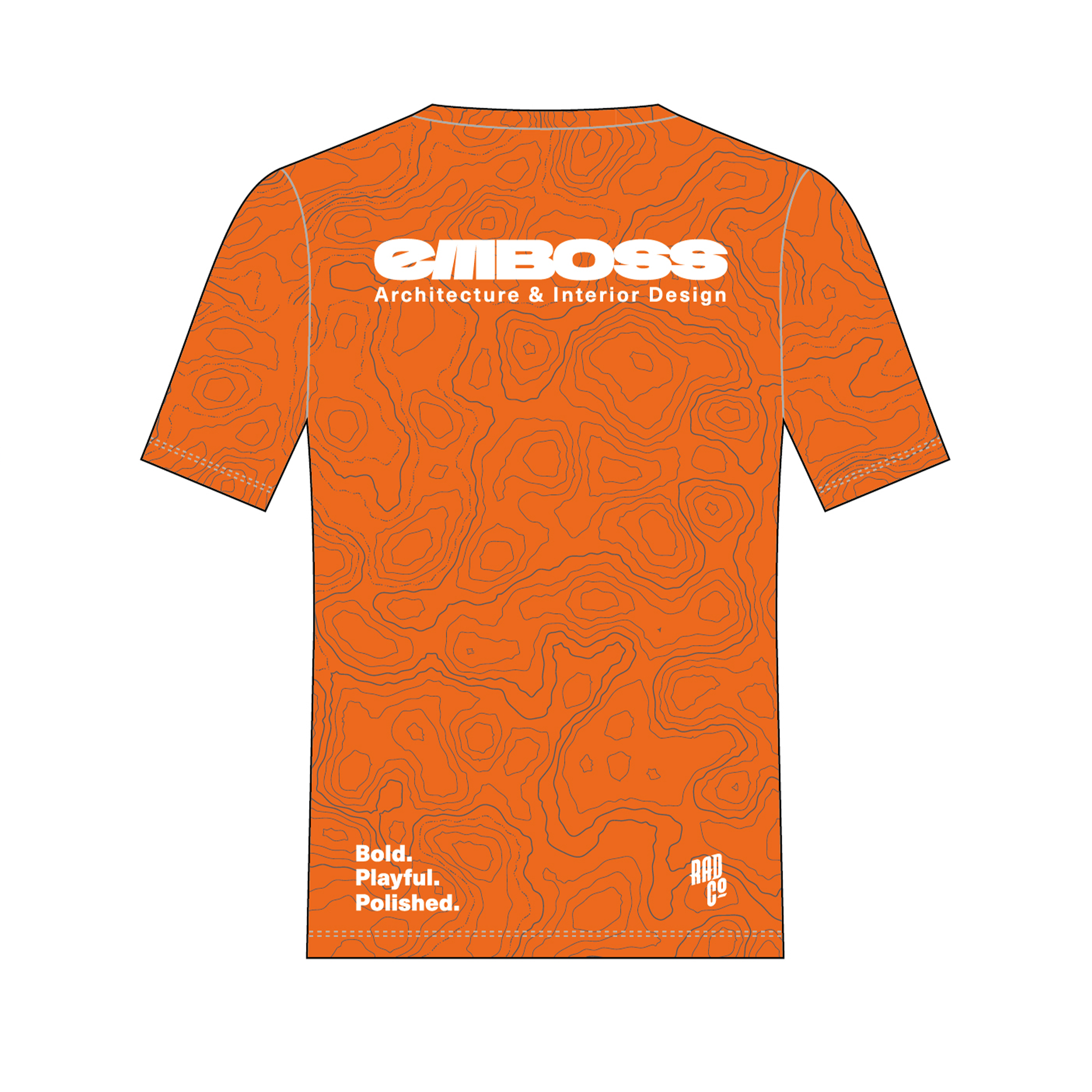 Emboss - Short Sleeve MTB Jersey - Orange
