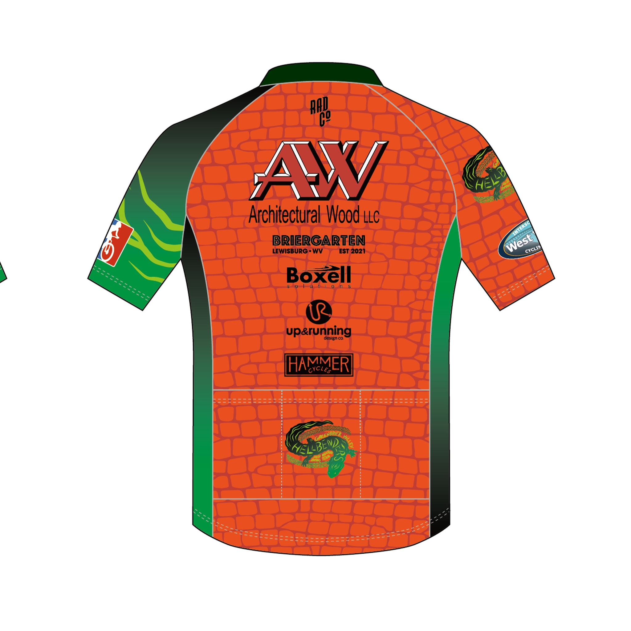 Greenbrier Valley Hellbenders - Short Sleeve CORE Zip Jersey
