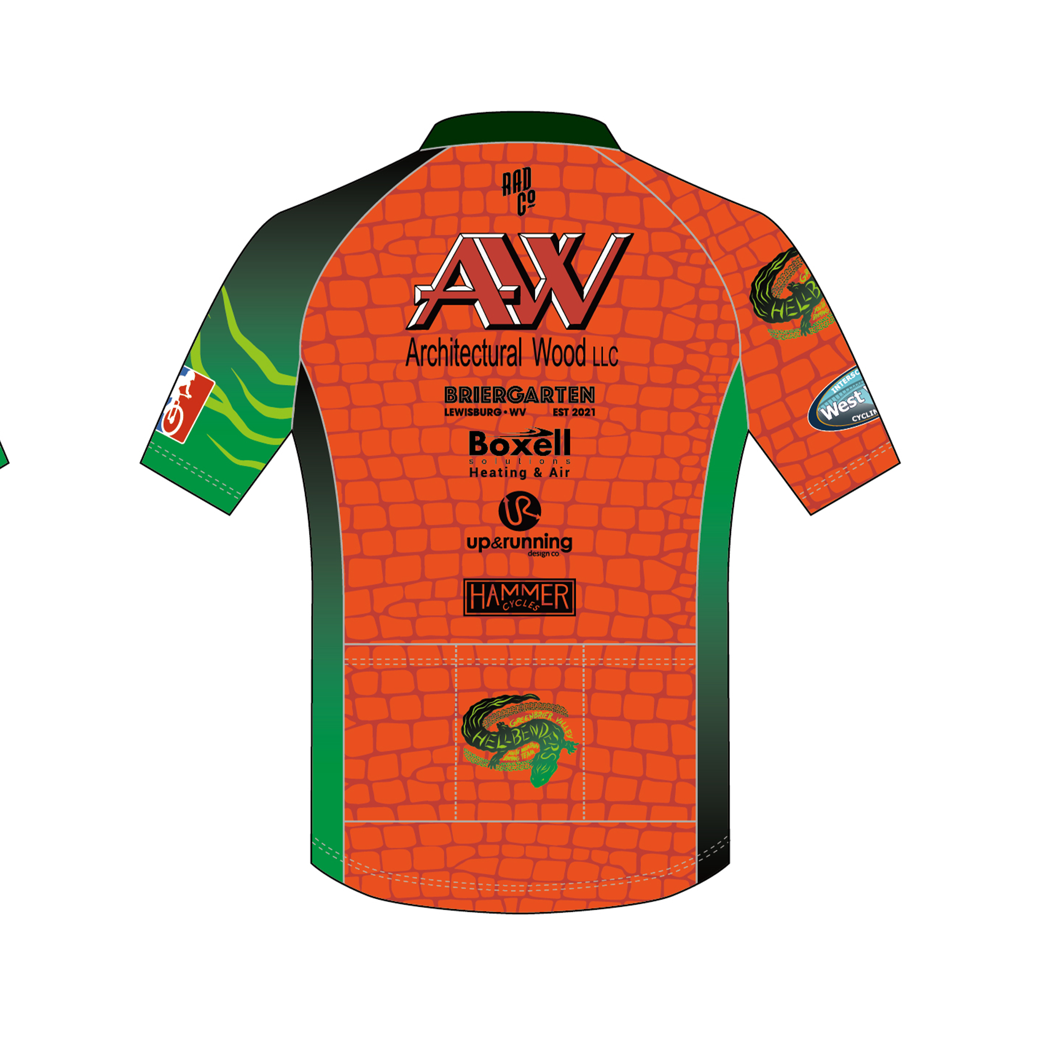 Greenbrier Valley Hellbenders - Short Sleeve CORE Zip Jersey