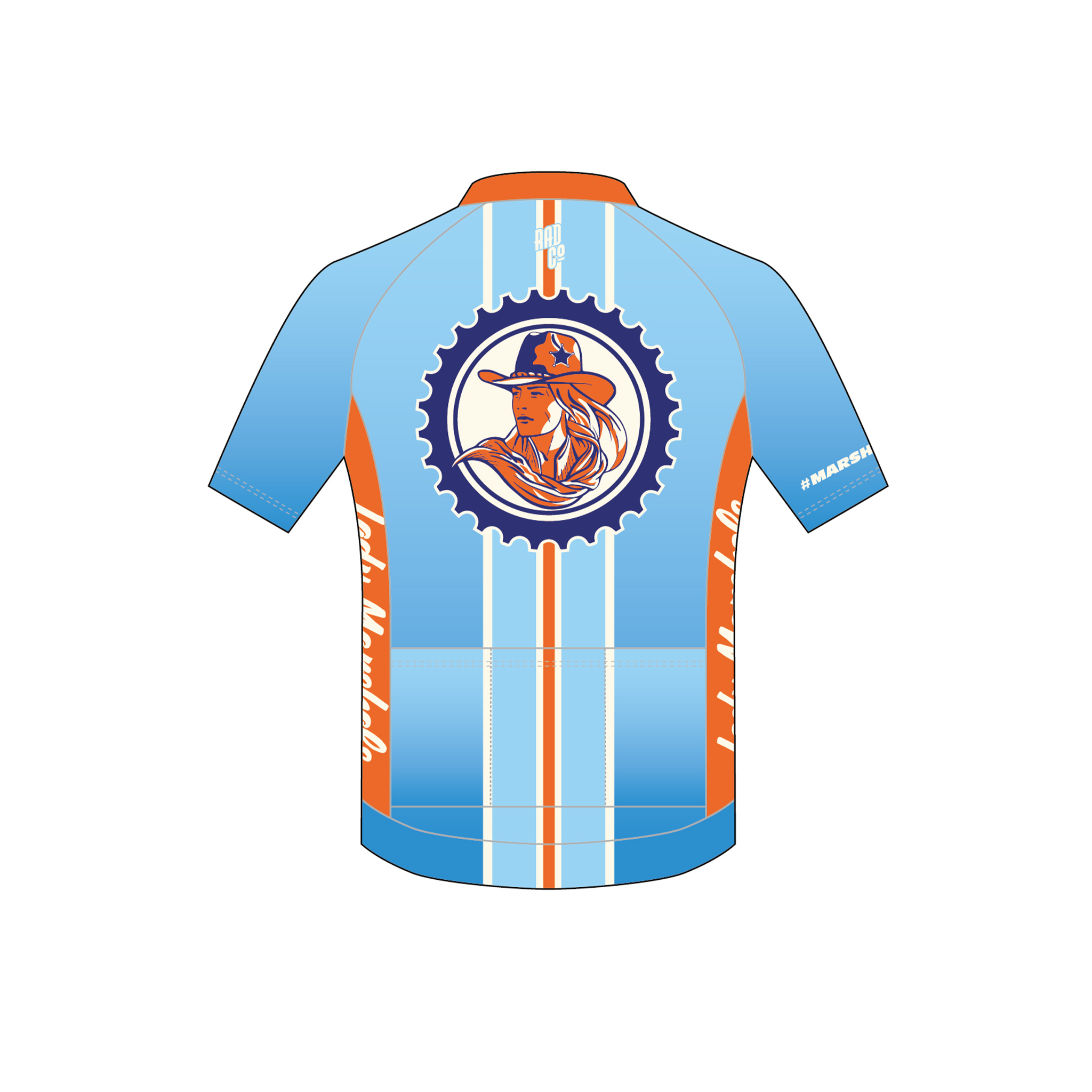 Marshall County - Deluxe Short Sleeve Zip Jersey - Lady Marshals