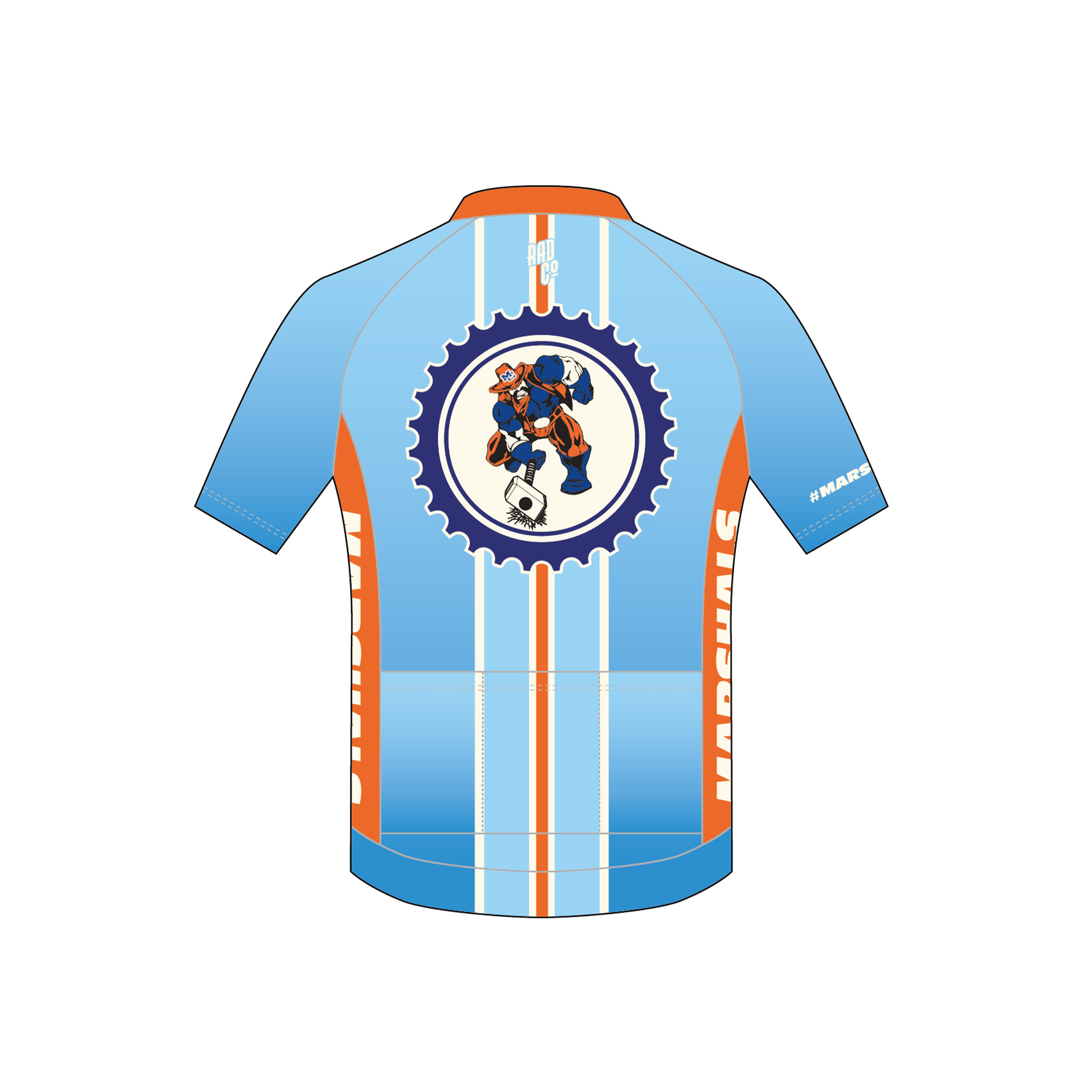 Marshall County - Deluxe Short Sleeve Zip Jersey - Marshals