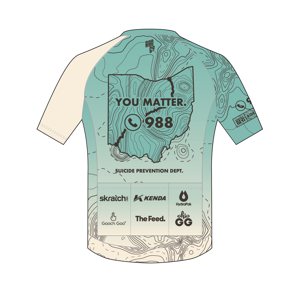 Ride for Hope - Short Sleeve DELUXE Jersey - Fade