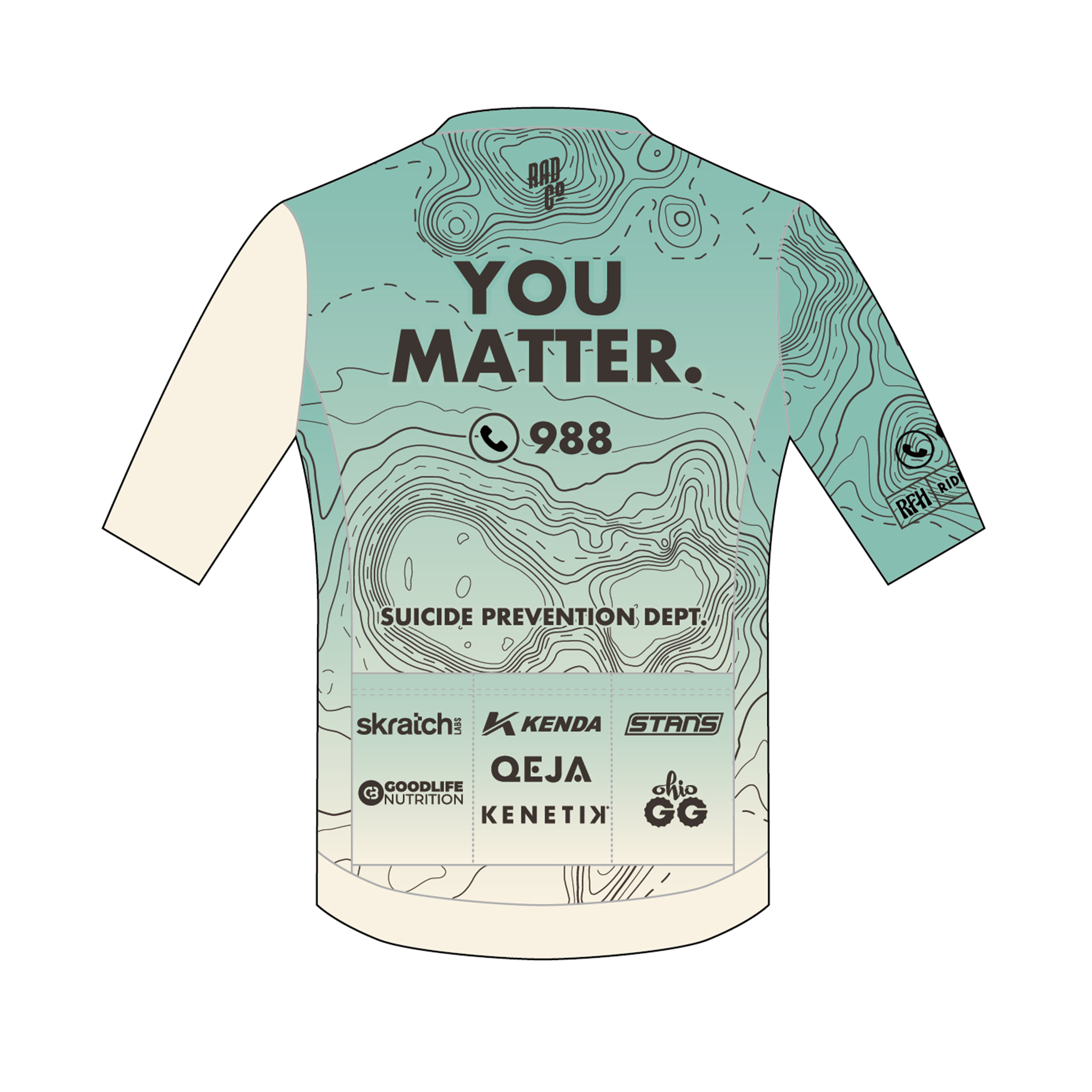 Ride for Hope - Short Sleeve ECO PRO Jersey - Gradient