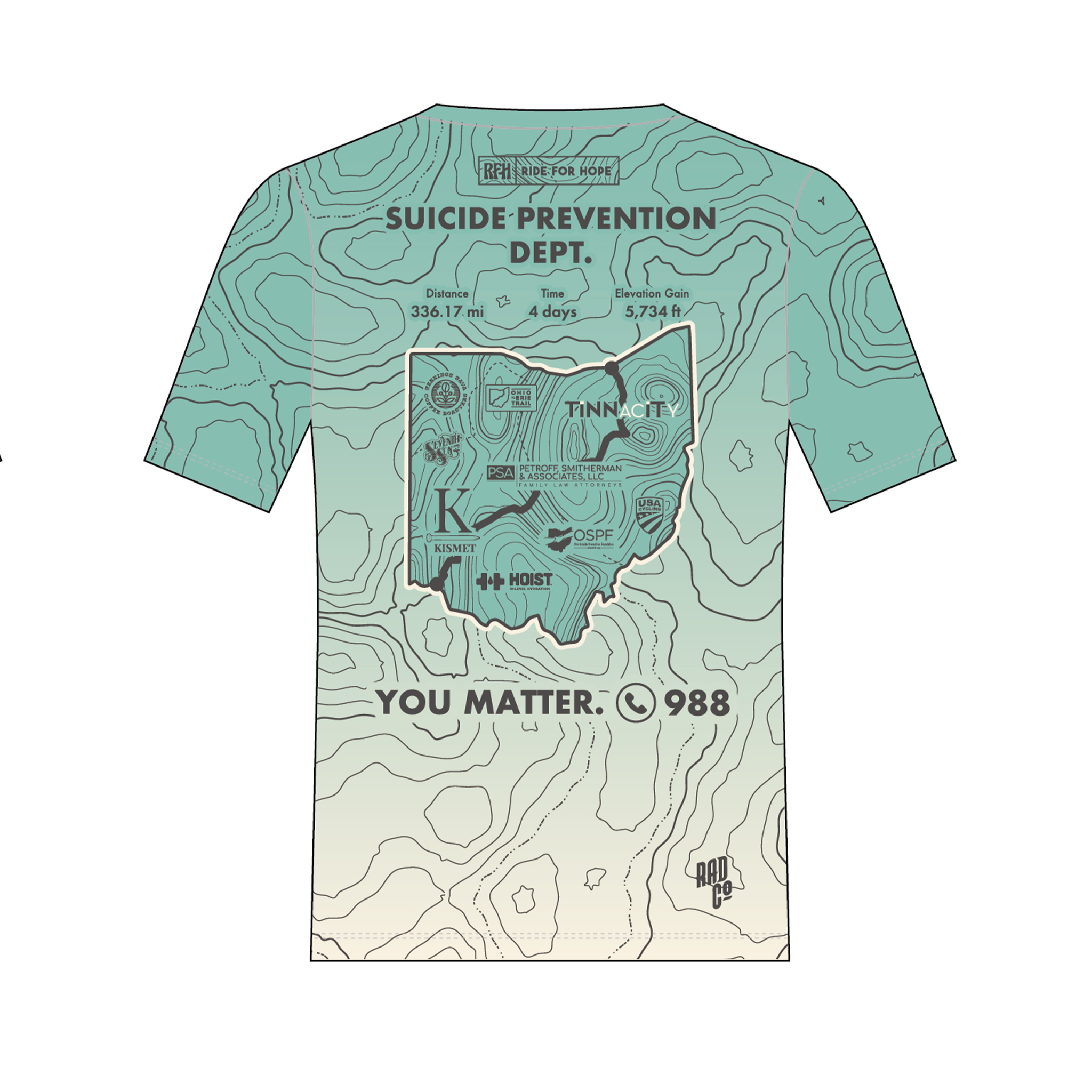 Ride for Hope - Short Sleeve MTB Jersey