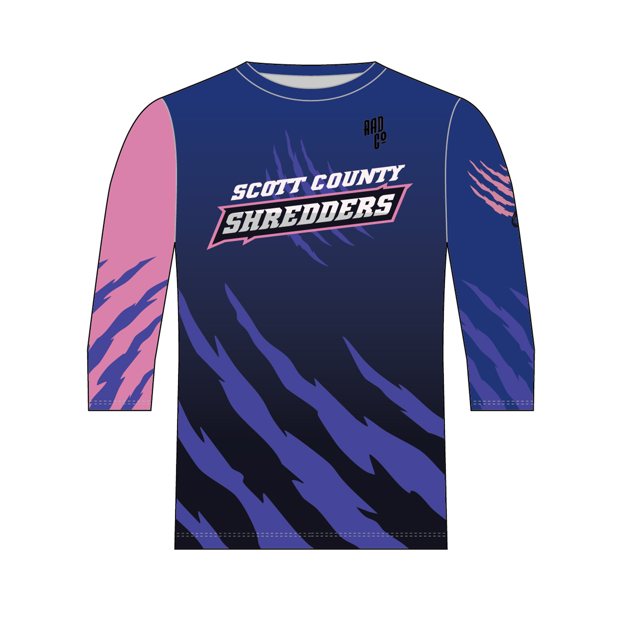 Scott County Shredders - 3/4 Sleeve MTB Jersey - COACH