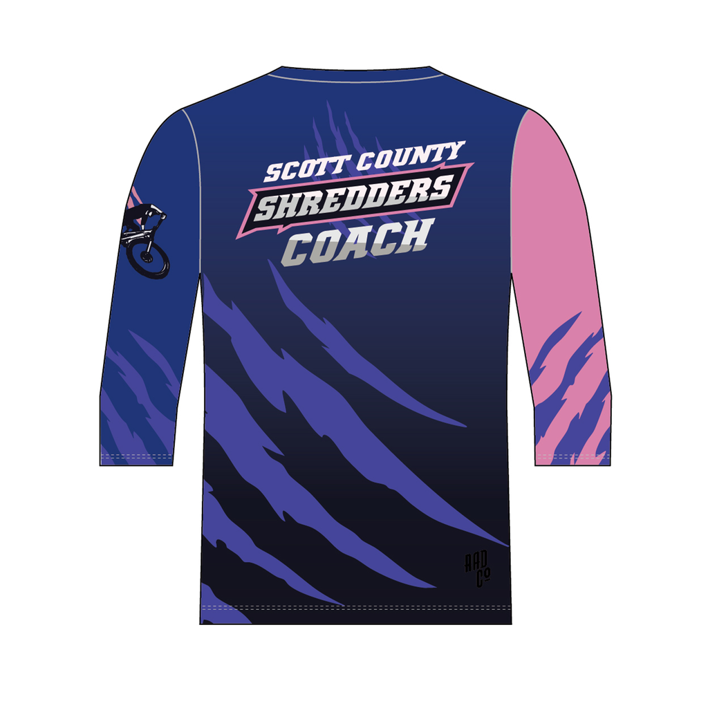 Scott County Shredders - 3/4 Sleeve MTB Jersey - COACH